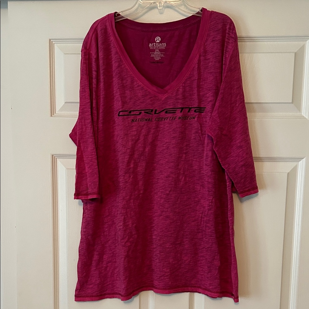 Corvette V-neck T-shirt